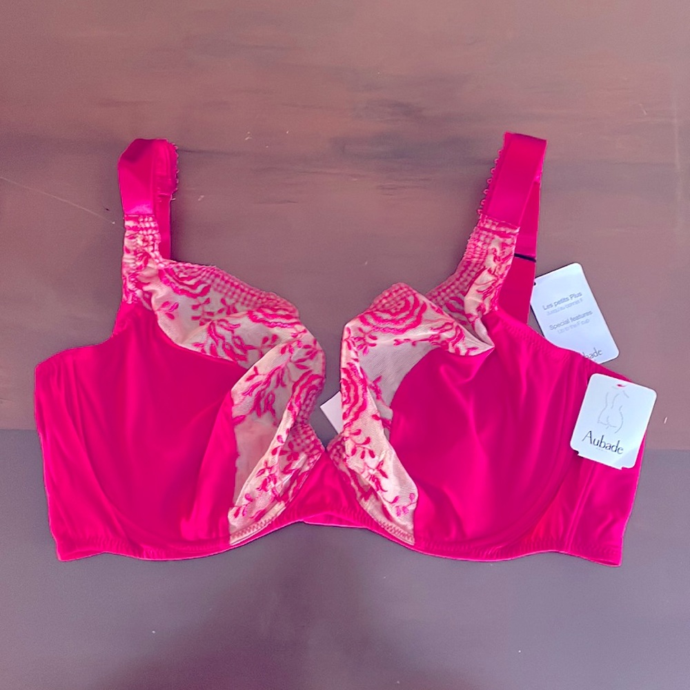 Aubade Fleur de Passion Embroidered Lace Triangle Bra NWT